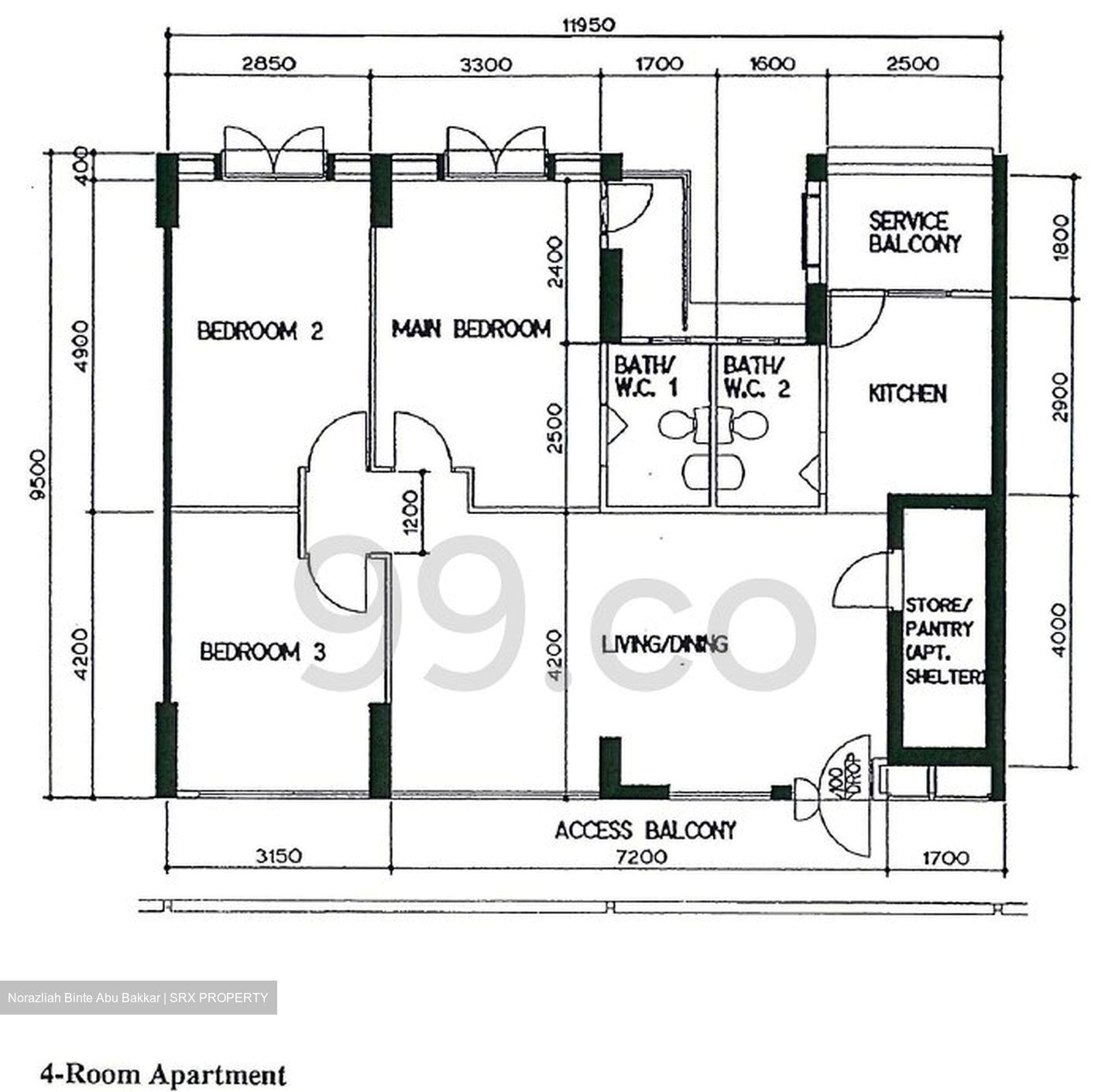 Blk 372 Hougang Street 31 (Hougang), HDB 4 Rooms #464433311